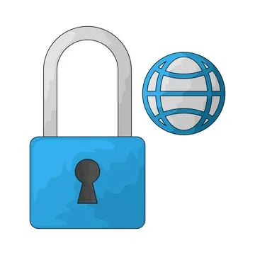 Digital Lock illustration Stock Illustration