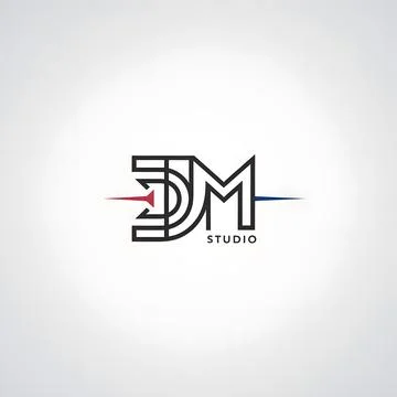 DIGITAL LOGO DESIGN IMAGE Stock Illustration