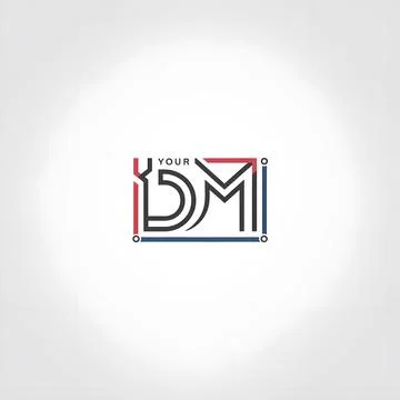 DIGITAL LOGO DESIGN IMAGE Stock Illustration