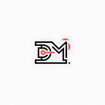 DIGITAL LOGO DESIGN IMAGE Stock Illustration