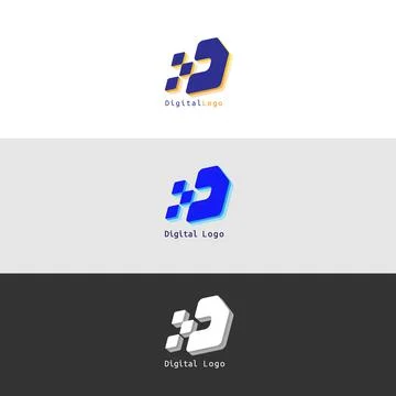 Digital Logo Stock Illustration