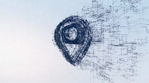 Digital Logo sign marker, light news animation. Stock Footage 98642015