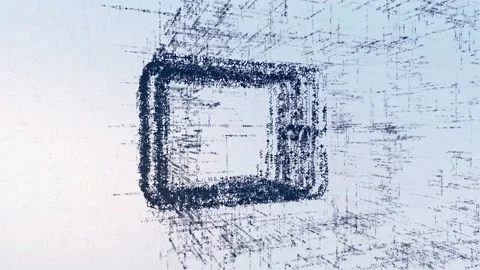 Digital Logo sign tablet, light news animation. Stock Footage 98634749