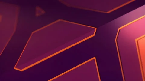 Digital loop animation of abstract geometric shape. 3d rendering background HD Stock Footage 192324351