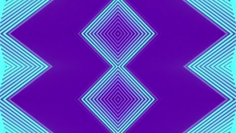 Digital loop animation of abstract symmetrical geometric pattern. 3d rendering Stock Footage 267841432