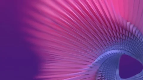 Digital loop animation of a figure in the form of a Moebius ring. 3d rendering Stock Footage 283327255