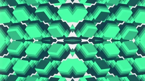 Digital loop animation of a group of green cubes. 3d rendering HD Stock Footage 247440608
