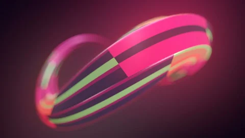 Digital loop animation of Mobius strip. Infinity symbol 3d rendering HD Stock Footage 174680597