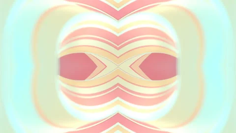 Digital loop animation of multi colored impossible twisted shape. 3d rendering Stock Footage 233961932