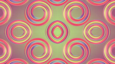Digital loop animation pattern of impossible twisted shapes. 3d rendering 4K Stock Footage 234521062