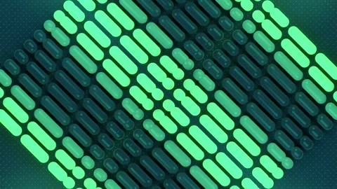 Digital loop animation of a pattern of multicolored capsules. 3d rendering Stock Footage 279446831