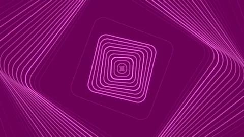 Digital loop animation with a rotating pattern of pink lines. 3d rendering 4K Stock Footage 276730125