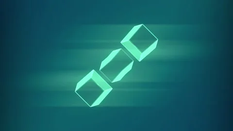 Digital loop animation of a transformation of geometric shapes. 3d rendering 4K Stock Footage 268827416