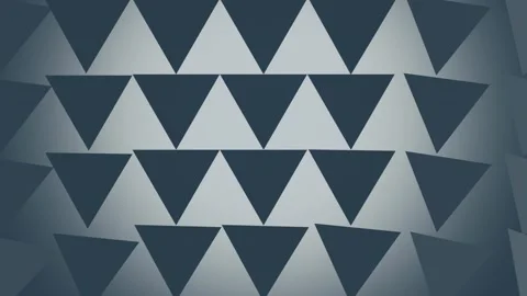 Digital loop animation of two-color triangles in motion. 3d rendering 4K Stock Footage 271279016