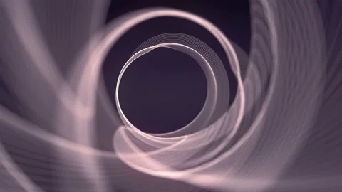 Digital loop animation of white wavy lines on a dark background. 3d rendering 4K Stock Footage 167549566