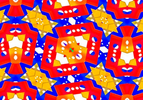 Digital Luxury Geometric Pattern Illustrazione stock
