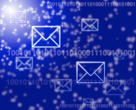Digital mail concept illustration Stock Illustration
