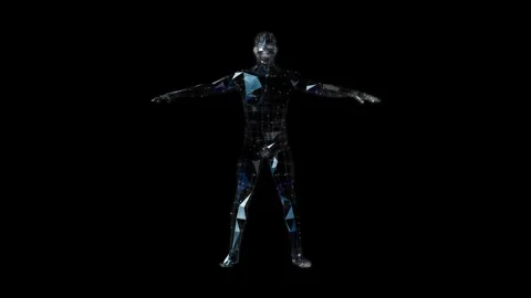 Digital man 1 Stock Footage 340518845