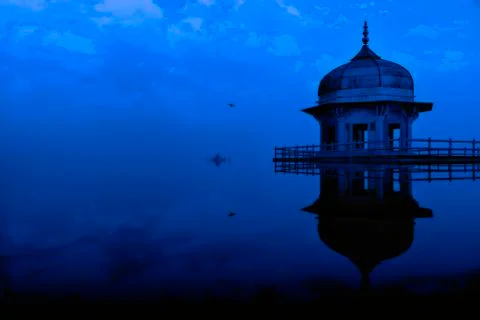 Digital manipulation conceptual image of Jasmine tower with beautiful sky Foto stock
