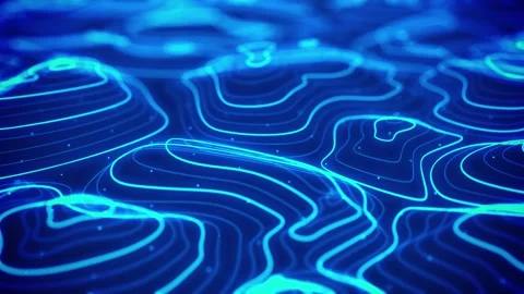 Digital Map Background is a digital landscape map background with outline a.. Stock Footage 245117803