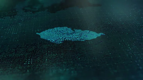 Digital-Map-of-Czech-republic 動画素材 326973051