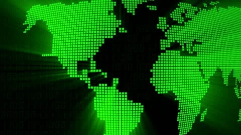 Digital map 库存影片 11914264