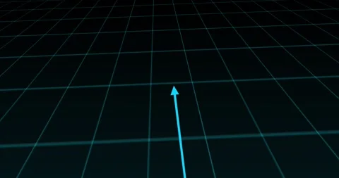 Digital map futuristic gps navigation system direction path animation, route des Stock Footage 337179500