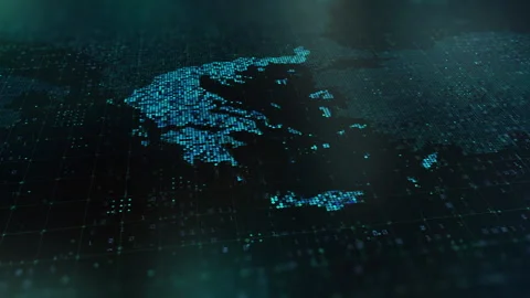 Digital-Map-of-Greece Vidéo 326963311