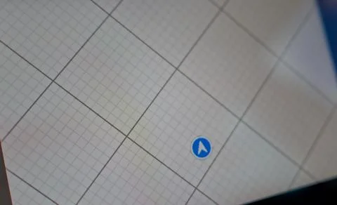 Digital Map Interface with Location Marker without network Stock Photos