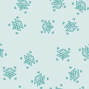 Digital map overlay augmented reality line seamless pattern Stock Illustration