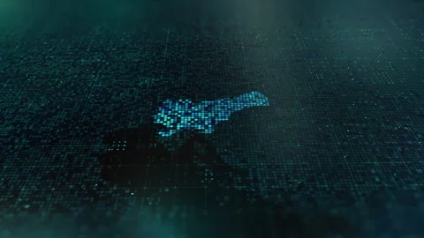 Digital-Map-of-Slovenia 動画素材 326970853