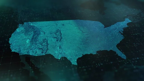 Digital-Map-of-USA Stock-Footage 326972812