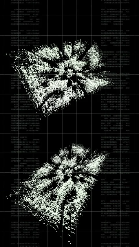 Digital mapping surveillance technology HUD scans Holographic terrain Stock Footage 327626746