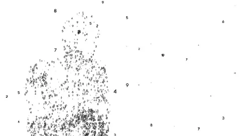 Digital marathon in a circle.seamless loop. Stock Footage 79973092