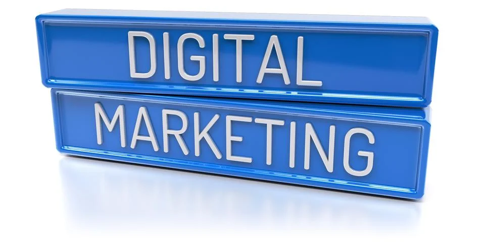 Digital Marketing - 3D Render Stock Illustration