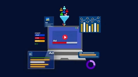 Digital Marketing and Analytics Animation Stock Footage 326960905