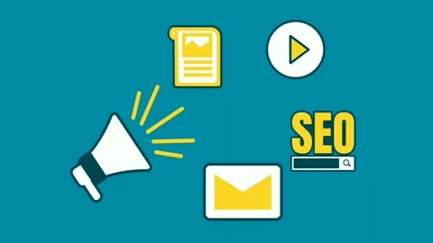 Digital marketing animation Stock Footage 296245966