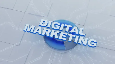 Digital Marketing Concept with Abstract Technology background VIDEO Stock Footage 312378612