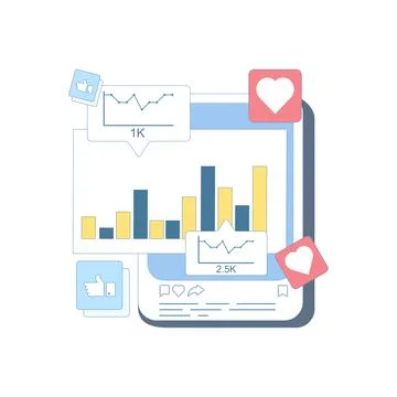 Digital marketing concept Stock Illustration
