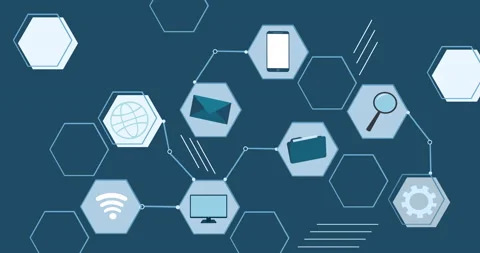 Digital marketing concept with laptop Stock Footage 220495580