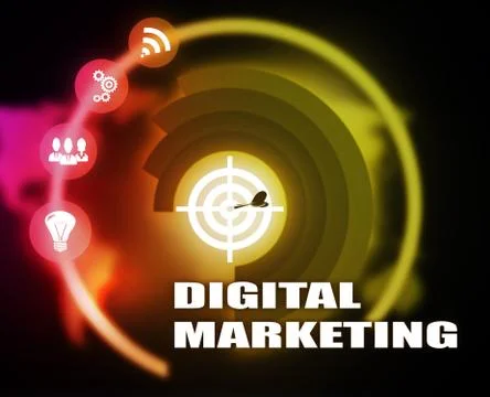 Digital Marketing concept plan Stock Illustration