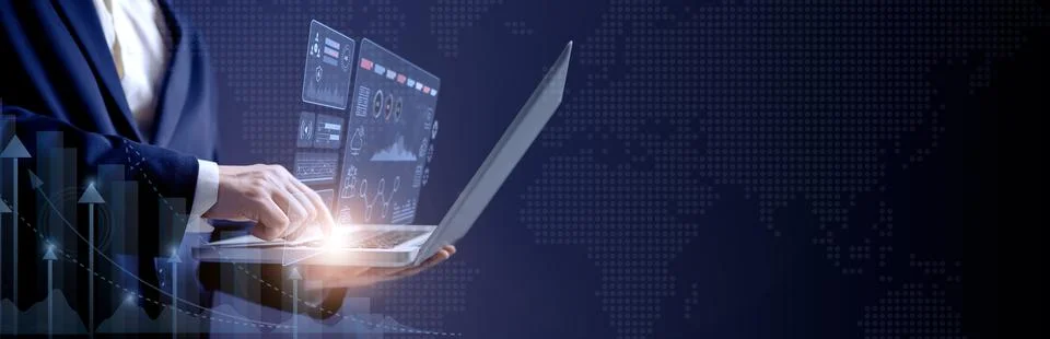 Digital marketing, Data analysis for performance and create insight report. 写真素材