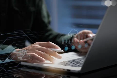 Digital marketing, Data analysis for performance and create insight report. 写真素材