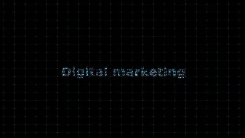 Digital marketing, with digital binary code, digital coding, computational Stock Footage 104949202