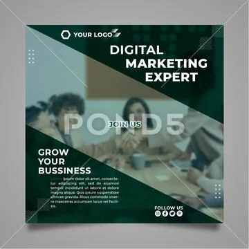 Digital Marketing Expert Flyer Design PSD Template