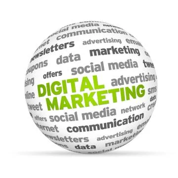 Digital marketing Illustrazione stock