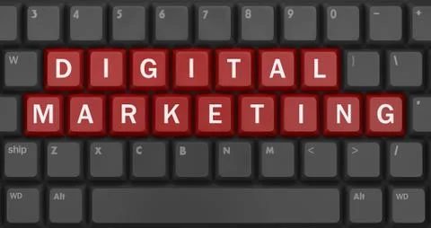Digital Marketing Stock Illustration