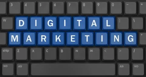 Digital Marketing Stock Illustration