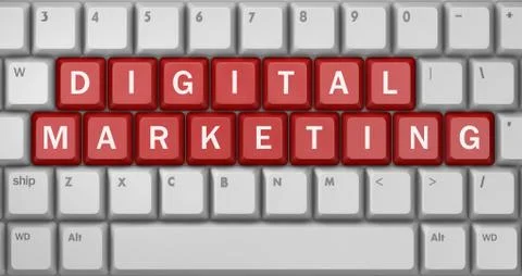 Digital Marketing Stock Illustration