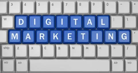 Digital Marketing Stock Illustration